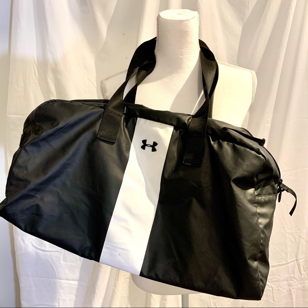 Black and white gym or travel bag